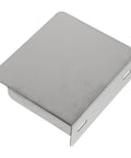 Beefy Premium Grade Stainless Steel EV Charger Protective Housing With Waterproof Outdoor Box Cover for universal fit, top view.
