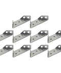 Stainless Steel Trapezoid Angle Brackets 10 Pack Rock Solid Heavy Duty Shelf Support Fasteners for Corner Reinforcement