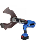 Professional Cordless Hydraulic Cable Cutter With One Finger Push For Copper And Aluminum Armored Wires. Side view of the tool.