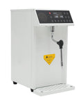 Pro Rig Commercial Steam Milk Frother Electric Cafe Milk Steamer Featuring Precision Temp Dial And Crisp Led Interface White side view showcasing the LED interface.