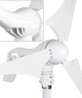 Wind Turbine Generator 12V 400W With 30A Hybrid Charge Controller For Solar And Wind Power, Add Up To 500W Solar Panel