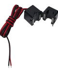 Rock Solid Split Core Current Transformer Clamp Sensor For Ev Chargers And Grid Panels 50 To 200 Amps, featuring black clamp and leads.