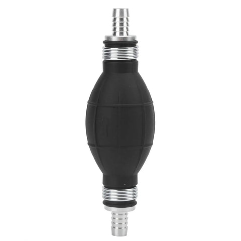 Manual Siphon Pump For Gasoline And Oil Transfer Hand Operated Fuel Extractor With 10mm Hose No Spill Easy Liquid Transfer Tool For Hydraulic Equipment Marine And RV Use, black rubber bulb