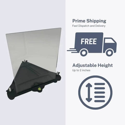 Protective And Leveling Stand For FlightScope Mevo Gen 2 Golf Launch Monitor with adjustable alignment and bubble level
