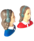 1 To 9 Scale Female RC Pilot Figure Kit Vinyl Miniature For Airplane Models Realistic Painted Detail Color Options Red Or Blue