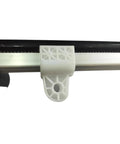 Power Recliner Lift Chair Motor Replacement KDPT007-115 Linear Actuator, close-up of mounting bracket, metal and plastic material