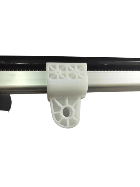 Power Recliner Lift Chair Motor Replacement KDPT007-115 Linear Actuator, close-up of mounting bracket, metal and plastic material