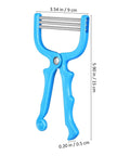 Blue Facial Hair Epilator Spring Tool 3-Pack Painless No Fuss Root Remover For Upper Lip Chin Cheeks Forehead Peach Fuzz Removal