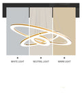 Kitchen LED s for Dining Room Modern Lights for Living Room Golden Circle Pendant Lights Home Design Lighting Indoor displaying white, neutral, and warm lighting options.