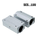 Badass Grip Heavy Duty Linear Motion Ball Bearings Aluminum Slide Bushing Blocks For CNC Rigs And 3D Printers close-up view of two slide bushings