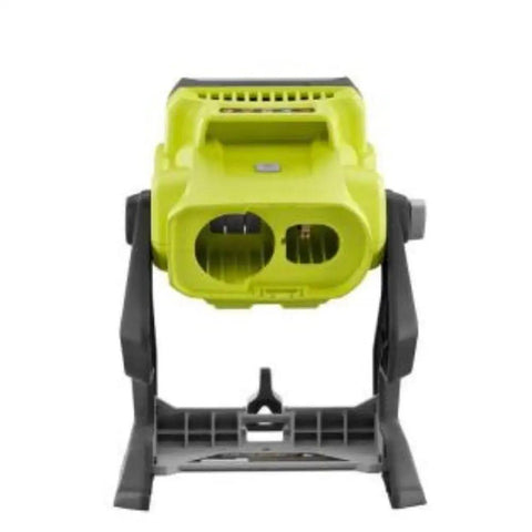 Front view of 18V Dual Power LED Work Light with 20 Watt LED and over 1800 lumens, tool only, on tripod mount, battery not included.