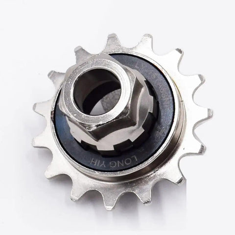 Single Speed Freewheel 15T For BMX And Fixed Gear Bikes Chrome Moly Steel With Nickel Plated Teeth Black Lock Ring Inner Diameter 29mm