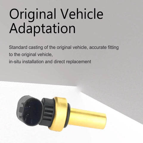 Zufoty engine coolant temperature sensor with yellow housing and black connector