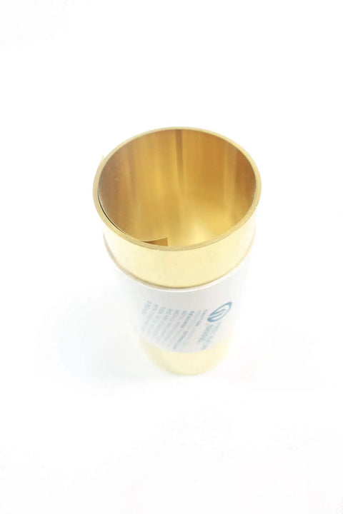 Brass Shim Stock Roll 6 Inch By 100 Inch 0.008 Inch Thick For Precision Machining And Calibration, close-up view