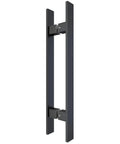 18 Inch Heavy Duty Barn Door Push Pull Handle in Stainless Steel 304 Brushed Finish Rust Resistant for Wood Glass Office Front Doors