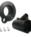 Premium Outboard Motor Cable Conduit Sleeve And Flange Kit With Split Design For Easy Install On Pre-Wired Boats, Rust Resistant Pp Marine Sheath Protects Wiring From Harmful Elements And Keeps Cables Tidy With Stainless Steel Screws black PP conduit sleeve, flange, and screws
