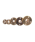 Heavy Duty Brass Type T Lead Screw Nut Trapezoidal Backlash Adjustment T5 T8 T10 T12 T20 shown in varying sizes for CNC machines.