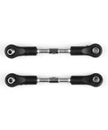 Beefed Up Steering Linkage Set For 1 To 8 Scale X25 X27 X17 RC Cars F22 LG03 Spare Parts Pack Of 2 Black Durable Upgrade For Smooth Precise Steering, black metal rods
