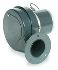 Tough As Nails Round Poly Inflation Blower With Direct Drive Motor and Adjustable Damper Door, compact design for airflow.