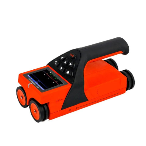 Heavy Duty Wall Scanner And Stud Finder That Cuts Through Drywall Like Butter With Solid Depth Display And Deadly Accurate Rebar Detection Plus Electrical Cable Locator, red handheld design, user-friendly display.