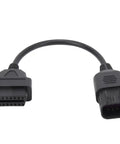 8 Pin To 16 Pin OBD2 Cable Adapter For ATVs And Motorcycles Lets You Plug An 8 Pin Diagnostic Port Into Any Standard 16 Pin OBDII Scanner
