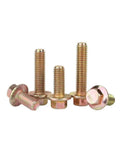 Shop Approved M12 Hex Flange Screws Zinc Plated 10.9 Grade Heavy Duty Fine Thread Fasteners Right For Daily Drives And Weekend Project Restorations Quantity Four Pack, showcasing various angles of the screws.