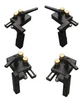 Heavy Duty Aluminum Miter Track Stop for 19mm T Slot T Tracks Router Table Sliding Limiter Block with ergonomic handle
