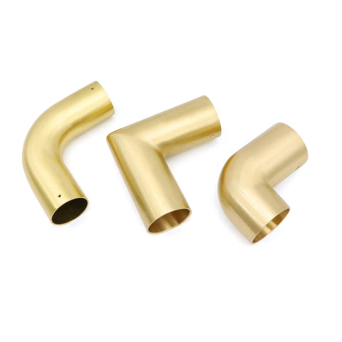 Slick Curved Tube Armrest Hardware For Sofa Chair Bed Headboard In Nordic Modern Style Made From Solid Brass For Durable Dope Decorative Furniture Fittings Elbow Joint Connector For Home And Office
