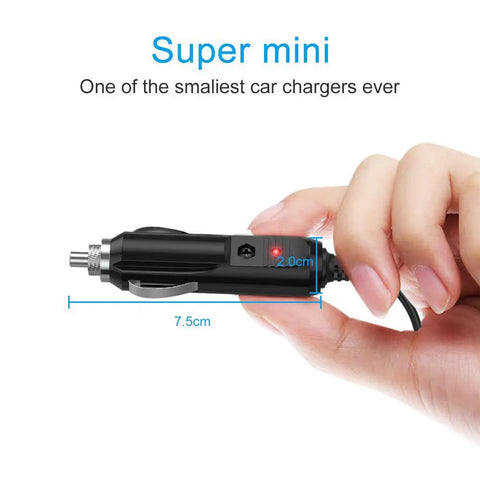Keep Your Portable DVD Player And Gear Humming Like A Charm While You Hit The Road This Universal 12V DC Cigarette Charger is a compact charger.