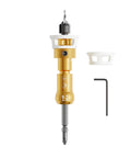 Heavy Duty 1/8X3/8 Countersink Drill Bit Kit With Phillips Driver, includes depth stop collar and L wrench for woodworking.