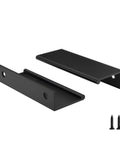 20 Pack Black Cabinet Pulls 3 Inch Edge Finger Pull Aluminum Alloy Hardware For Dresser And Drawer Handles with screws