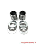All In One Motorcycle Swing Arm Repair Kit With Needle Roller Bearings Bushings And Oil Seals For DRZ400 Series RM125 And RM250 Plug And Play DIY Friendly Maintenance Kit For Smoother Ride And Long Lasting Performance, 8-piece bearing set