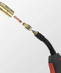 Exploded view of 10 Ft Flexible Neck MIG Welding Gun Torch Replacement For M10 M15 And Millermatic Series 150A Fits GA16C GA17C