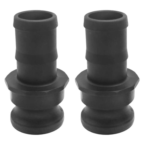 Two Piece E-150 One And A Half Inch Camlock Coupling Kit With External Camlock And External Threads, Polypropylene Fittings