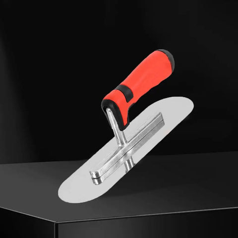 Pro Grade Stainless Steel Pool Trowel For Concrete And Plaster, 10 Inch By 3 Inch, Lightweight Masonry Hand Tool With Soft Grip Handle