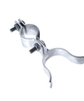 One And Three Eighths Inch Fork Latch Galvanized Fence Gate Latch For Chain Link Gate Frames With Padlock Hole Wall Mount To Post Built Tough And Lockable Rust Resistant Replacement front view