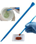 Disposable Multipurpose Lab Spatula With V Neck Design For Contamination Control Look For The V At The Neck Blue Color Fits 15 mL And 0.5 mL Tubes No Washing No Contamination No Mess Quick Transfers, blue 210 x 7 mm lab spatula