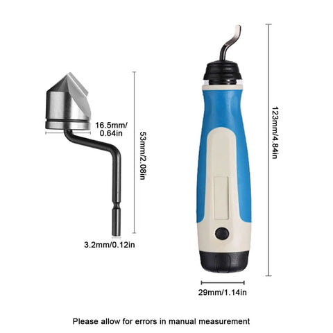 Homer NG1000 Deburring Countersink Tool Set with M2 steel cutter, 90-degree angle, suitable for diverse materials, size shown.