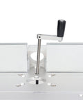 Dead Nuts Accurate Router Lifting Table Base for Woodworking Slotting Trimming and Chamfering Smooth Aluminum Lift Platform height adjustment lever.