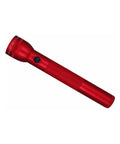 Heavy Duty Incandescent 3 Cell D Flashlight In Red With Weatherproof Seals Anodized Finish For Superior Corrosion Resistance Drop Resistant