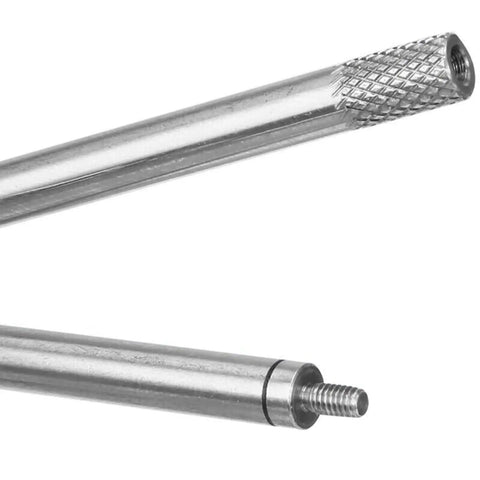 Pro Grade 6 Piece Dial Indicator Extension Stem Set For Precision Alignment And Calibration, High Speed Steel close-up view.
