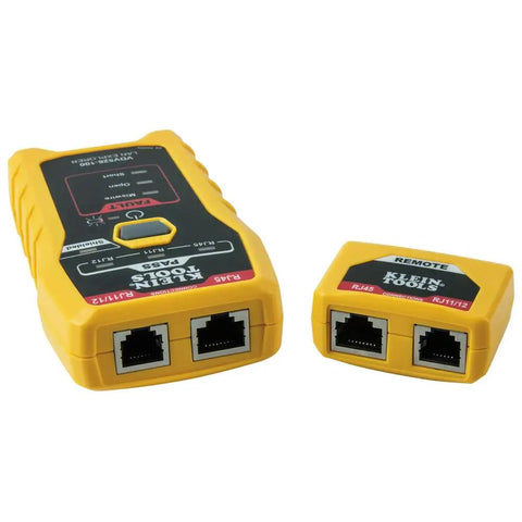 One Button Cable Tester For RJ11 RJ12 And RJ45 Voice And Data Cables With Remote LAN Explorer CAT3 CAT5e And CAT6 CAT6A Compatibility