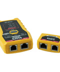All In One Cable Tester Kit For RJ11 RJ12 RJ45 With LAN Testing Pass Thru Crimper CAT6 CAT5e Plugs And Strain Relief Boots 5 Piece Pro Set