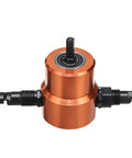 Orange Power Drill Nibbler Attachment for metal sheets, with double head and 360 degree adjustable operation, 8mm shank required