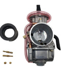 34mm PWK34 Racing Motorcycle Carburetor Kit For KX80 KX85 KX100 KX125 Dirt Bikes Quad ATV Go Kart, metal replacement included