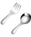 2 Piece Portable Camping Cutlery Set With Spoon And Fork Stainless Steel Grab And Go Outdoor Dining Essentials For Hiking Camping Picnics Backpacking And Travel