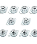 Heavy Duty Five Eighth Inch Ball Transfer Units Ten Pack Carbon Steel Roller Transfer Bearings Screw Mounted Universal Rotation Caster