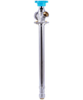 10 Inch Frost Free Sillcock With Push To Connect Inlet And 3/4 Inch Garden Hose Outlet, Built In Drain Shutoff, brass exterior valve