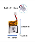 Two Pack 3.7V 100mAh LiPo Battery For Tiny Quadcopters Like WLtoys V272 Cheerson CX 10 Mini Estes Proto X Syncro X Nano Drones