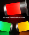 Heavy Duty 12V 24V Industrial Alarm Light With Three Color Warning Aluminum Alloy Signal Tower High Intensity LED Built In 85dB Buzzer